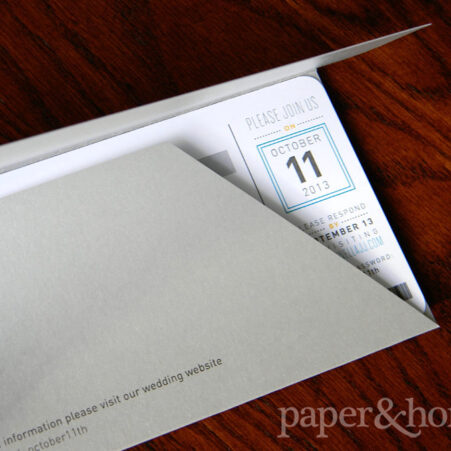 Custom Plane Ticket Wedding Invitation in Pocket