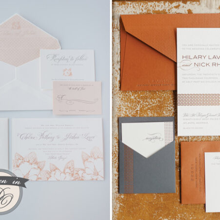 Spark Letterpress Wedding Invitations