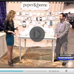 Paper and Home Wedding Invitations on FOX MORE Las Vegas