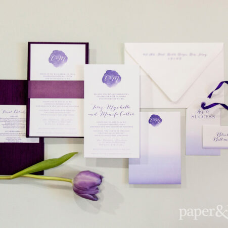 monifah and terez LGBTQ wedding stationery