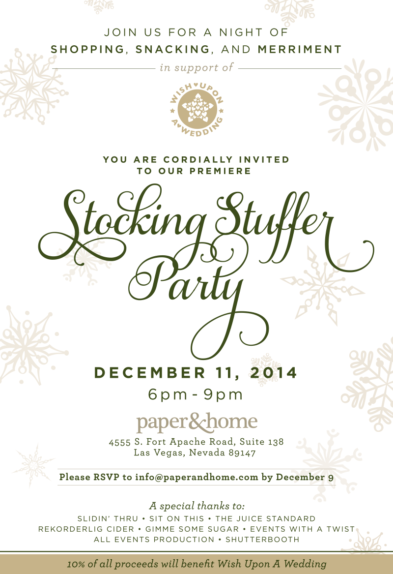 Paper and Home Stocking Stuffer Party