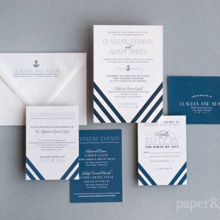 nautical wedding invitations