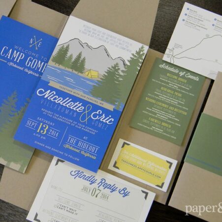 Camping Wedding Invitations