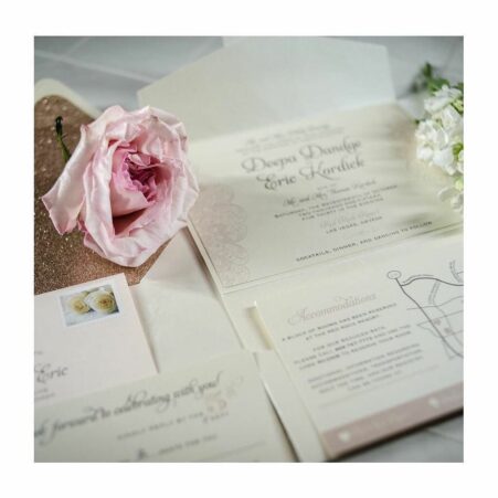 ROSE GOLD GLITTER ENVELOPE LINERS