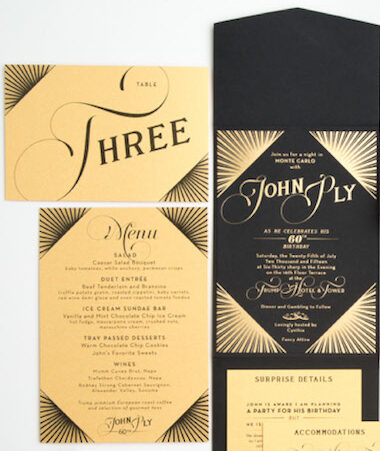 Art Deco Invitations