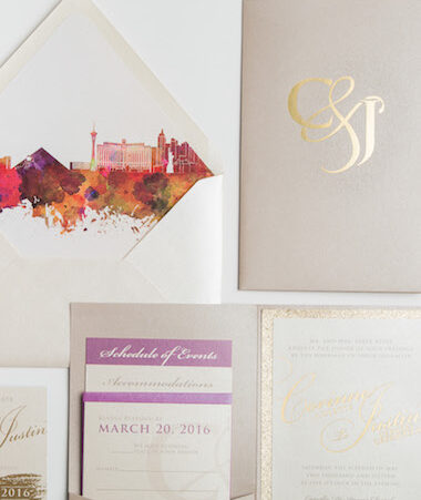 Glitter Wedding Invitations