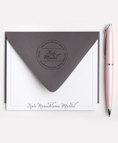 classic personal stationery