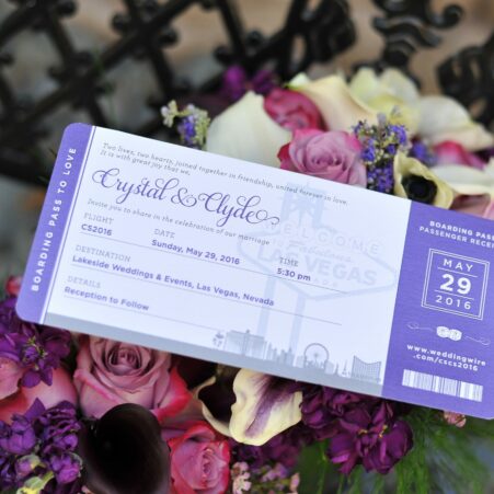 boarding pass wedding invitations