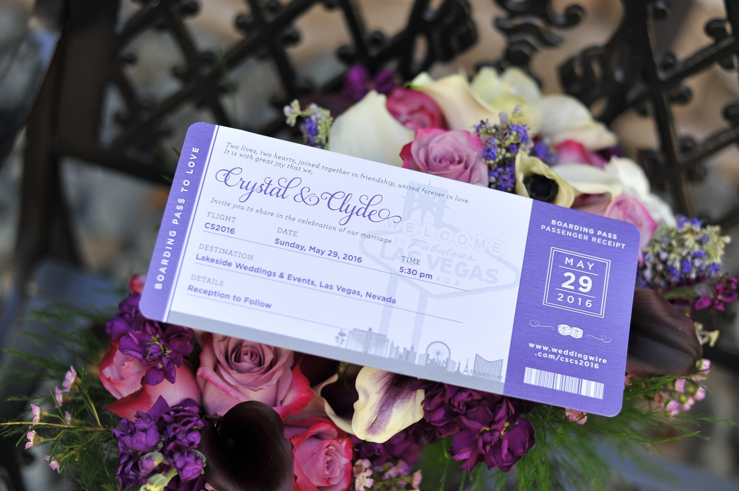 Boarding Pass Wedding Invitations - Paper and Home